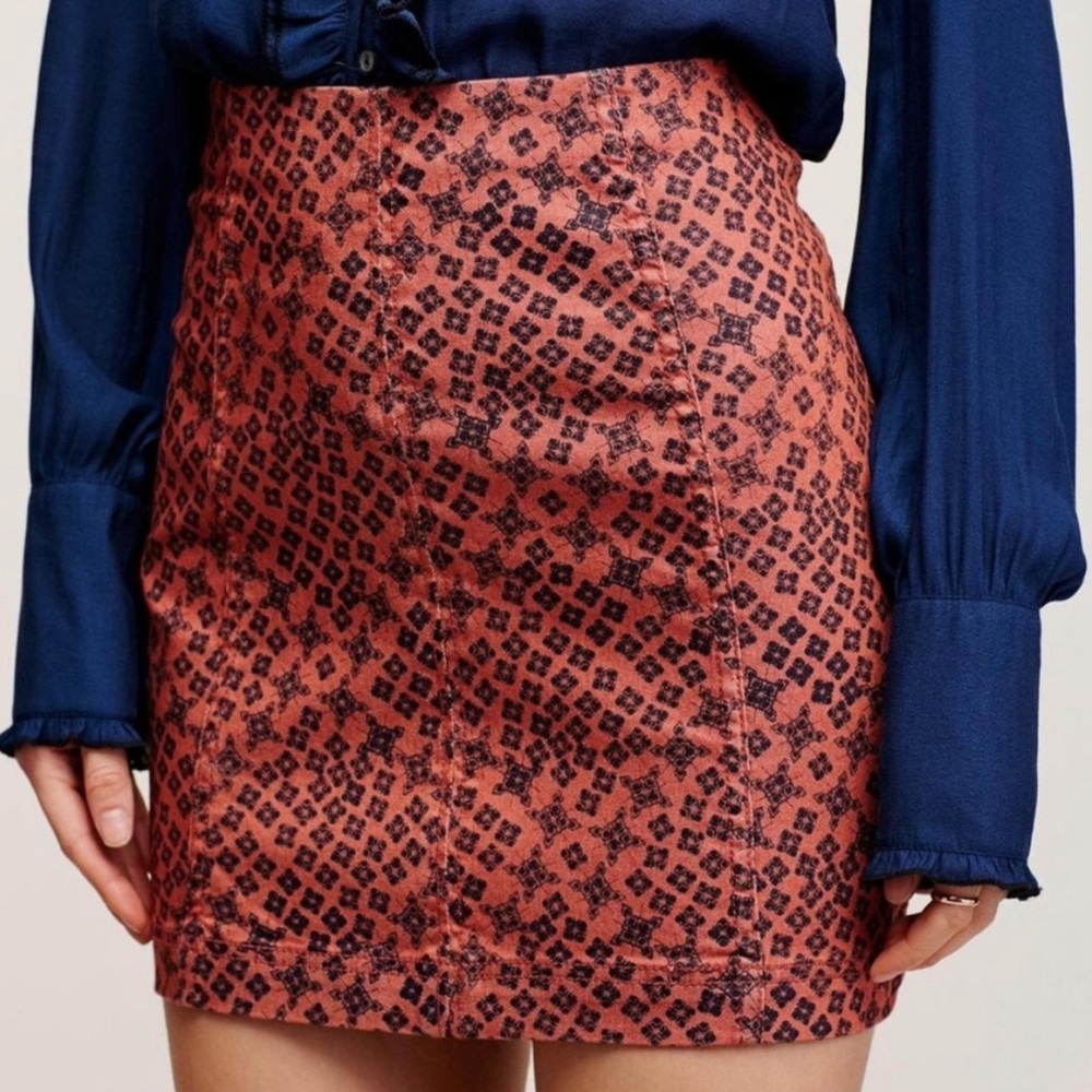 Free People Mini Skirt ✧ Terracotta Combo ✧ Size 4